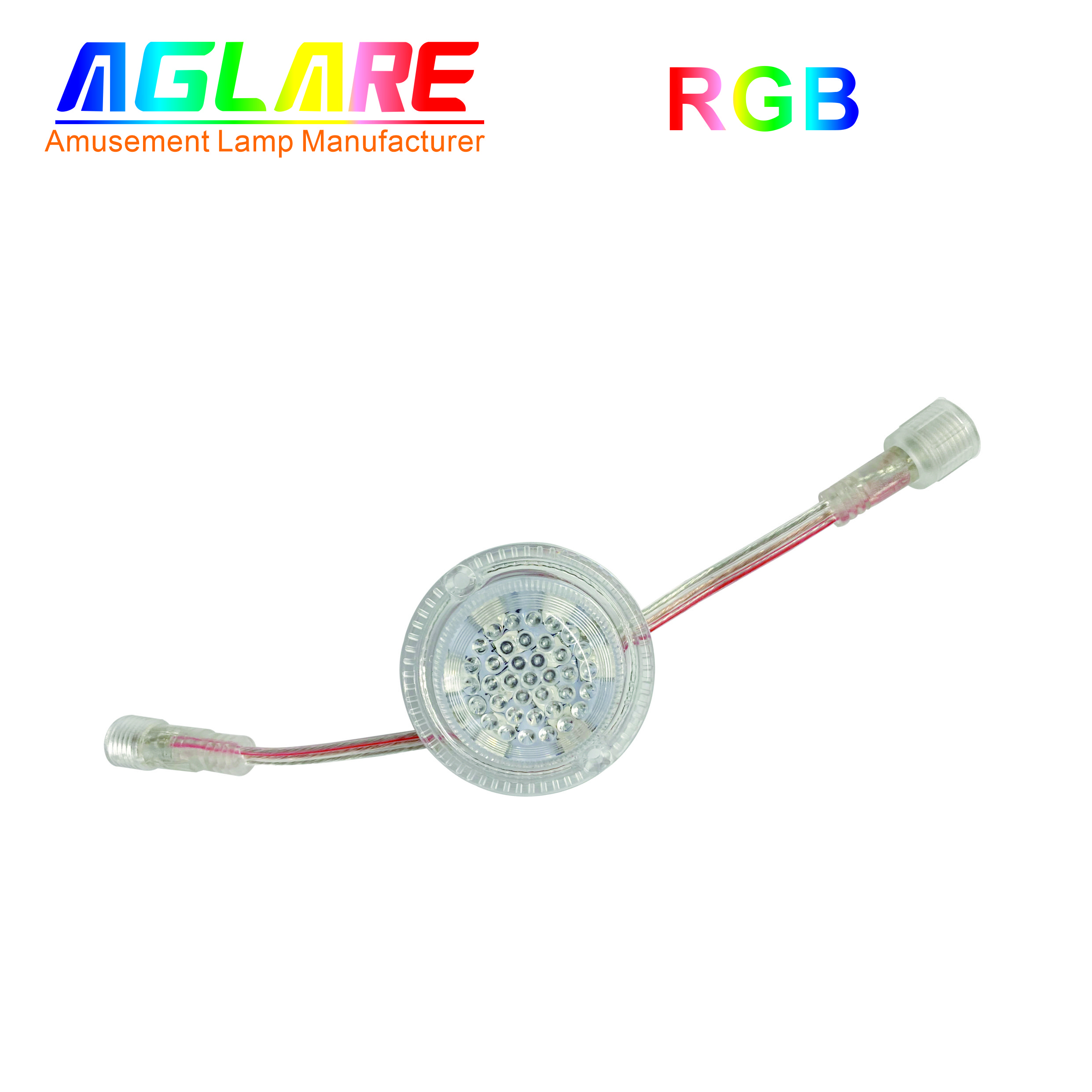 51mm 10灯5050贴片LED点光源灯 外控光源游乐设备灯防水线led照明