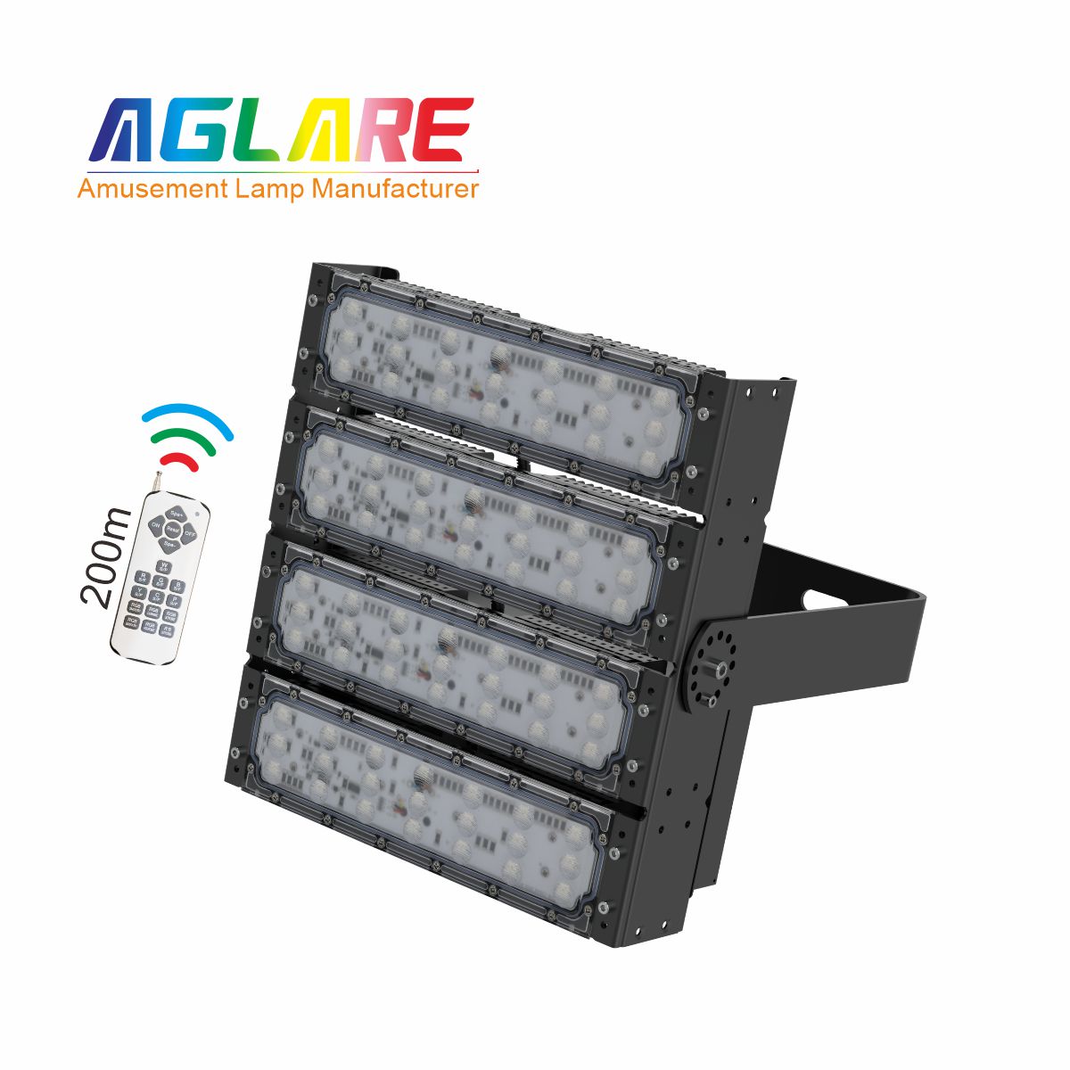 200W RGB彩色投光灯,变色户外射灯带？仄