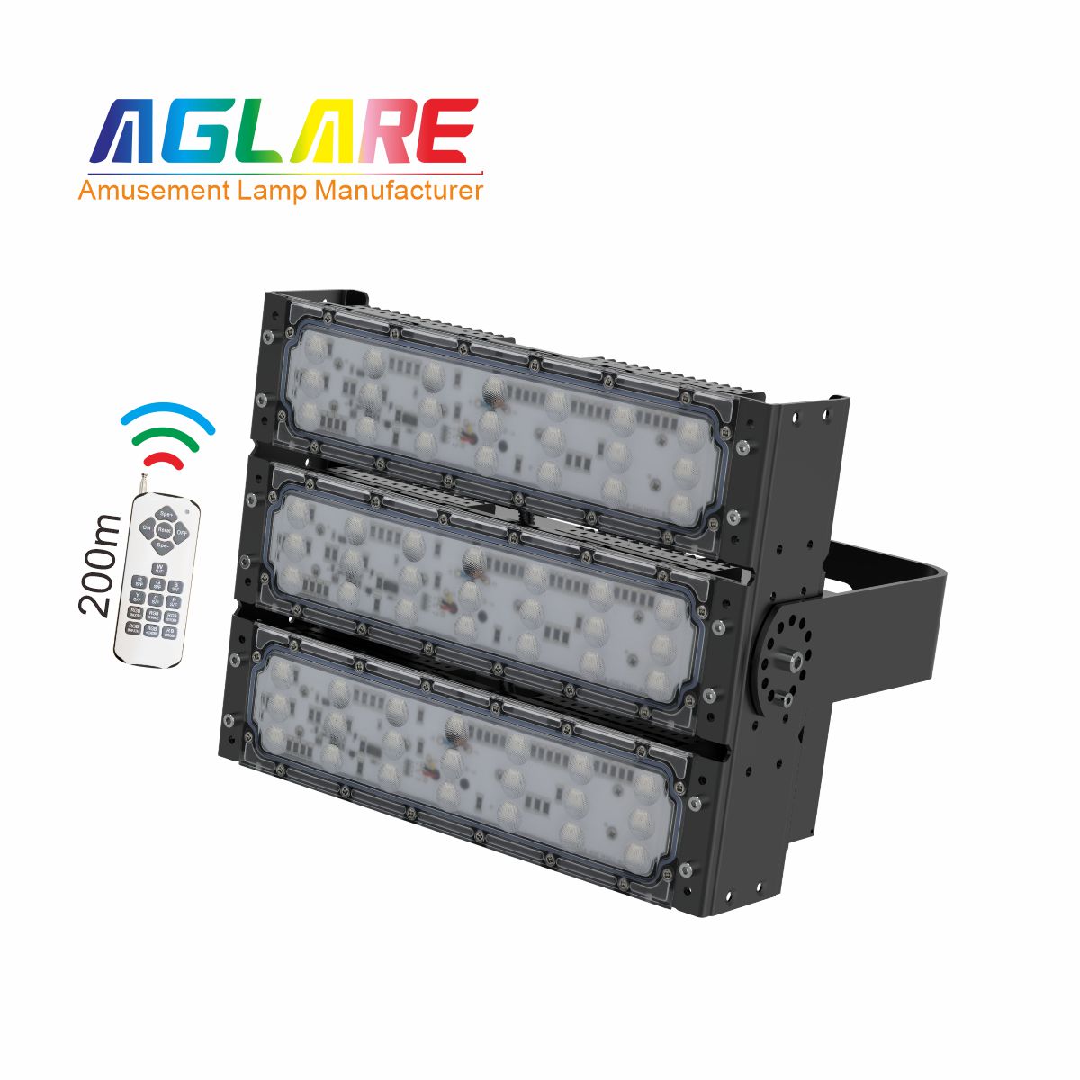 150W LED彩色泛光灯投光灯,变色户外射灯带？仄