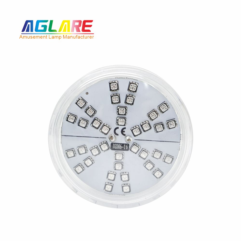 60mm RGB LED游乐场灯1-16自动程序旋转效果- AC24V， 42led